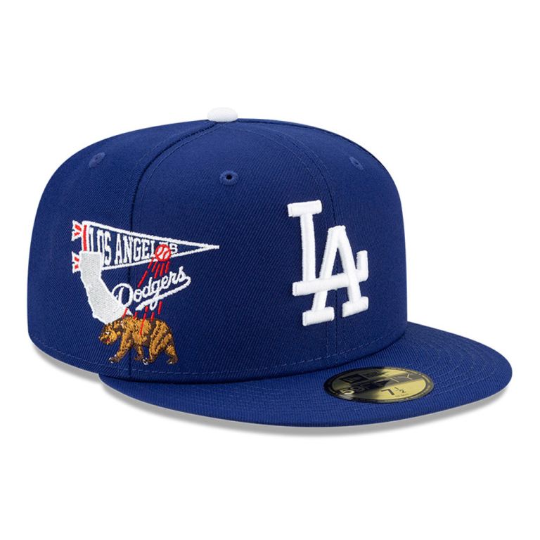 Gorras New Era 59fifty Azules - LA Dodgers MLB City Patch 74198THOG